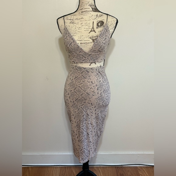 Dresses & Skirts - Two-piece Snakeprint Skirt Set